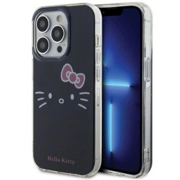 Etui Hello Kitty IML Kitty Face na iPhone 14 Pro - czarne Hello Kitty