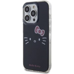 Etui Hello Kitty IML Kitty Face na iPhone 15 Pro Max - czarne Hello Kitty