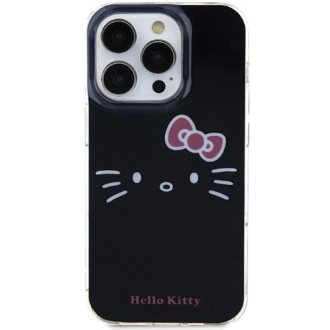 Etui Hello Kitty IML Kitty Face na iPhone 15 Pro Max - czarne Hello Kitty