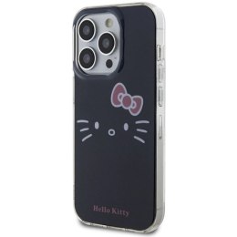 Etui Hello Kitty IML Kitty Face na iPhone 15 Pro - czarne Hello Kitty