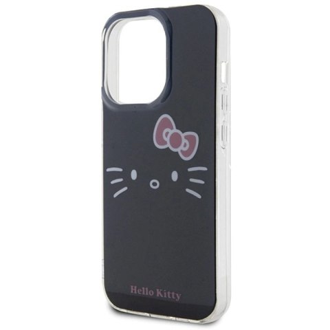 Etui Hello Kitty IML Kitty Face na iPhone 15 Pro - czarne Hello Kitty