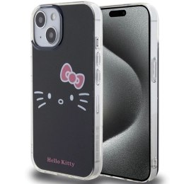 Etui Hello Kitty IML Kitty Face na iPhone 15 - czarne Hello Kitty