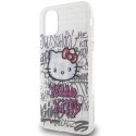 Etui Hello Kitty IML Kitty On Bricks Graffiti na iPhone 11 / Xr - białe Hello Kitty