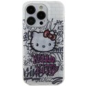 Etui Hello Kitty IML Kitty On Bricks Graffiti na iPhone 13 Pro Max - białe Hello Kitty