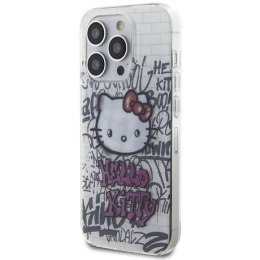 Etui Hello Kitty IML Kitty On Bricks Graffiti na iPhone 14 Pro Max - białe Hello Kitty