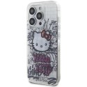 Etui Hello Kitty IML Kitty On Bricks Graffiti na iPhone 15 Pro Max - białe Hello Kitty