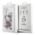 Etui Hello Kitty IML Kitty On Bricks Graffiti na iPhone 15 Pro Max - białe Hello Kitty