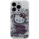 Etui Hello Kitty IML Kitty On Bricks Graffiti na iPhone 15 Pro - białe Hello Kitty