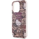 Etui Hello Kitty IML Tags Graffiti na iPhone 13 Pro / 13 - różowe Hello Kitty