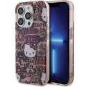 Etui Hello Kitty IML Tags Graffiti na iPhone 14 Pro - różowe Hello Kitty