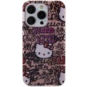 Etui Hello Kitty IML Tags Graffiti na iPhone 15 Pro Max - różowe Hello Kitty