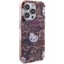 Etui Hello Kitty IML Tags Graffiti na iPhone 15 Pro Max - różowe Hello Kitty
