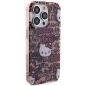 Etui Hello Kitty IML Tags Graffiti na iPhone 15 Pro - różowe Hello Kitty