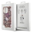 Etui Hello Kitty IML Tags Graffiti na iPhone 15 Pro - różowe Hello Kitty