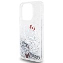 Etui Hello Kitty Liquid Glitter Charms Kitty Head na iPhone 13 Pro Max - srebrne Hello Kitty
