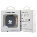 Etui Hello Kitty Silicone 3D Kitty Head na AirPods 1/2 - czarne Hello Kitty