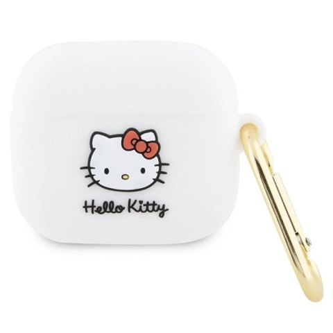 Etui Hello Kitty Silicone 3D Kitty Head na AirPods 3 - białe Hello Kitty