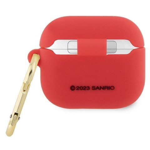 Etui Hello Kitty Silicone 3D Kitty Head na AirPods 3 - fuksjowe Hello Kitty