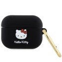 Etui Hello Kitty Silicone 3D Kitty Head na AirPods Pro - czarne Hello Kitty