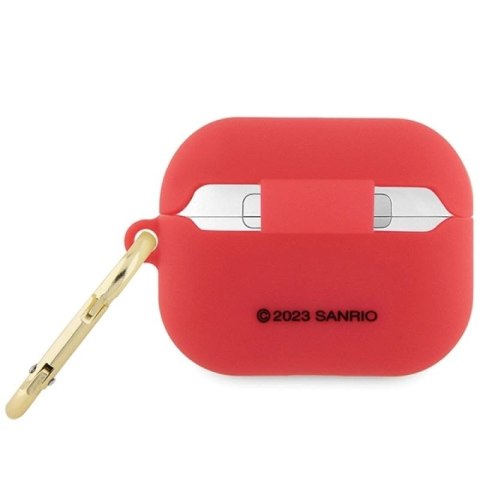 Etui Hello Kitty Silicone 3D Kitty Head na AirPods Pro - fuksjowe Hello Kitty