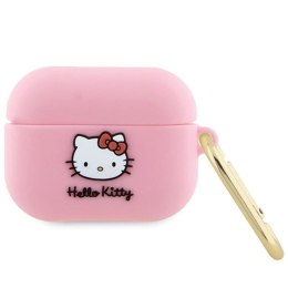 Etui Hello Kitty Silicone 3D Kitty Head na AirPods Pro - różowe Hello Kitty