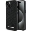 Etui Karl Lagerfeld Quilted K Pattern na iPhone 15 Plus / 14 Plus - czarne Karl Lagerfeld