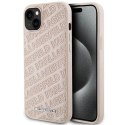 Etui Karl Lagerfeld Quilted K Pattern na iPhone 15 Plus / 14 Plus - różowe Karl Lagerfeld