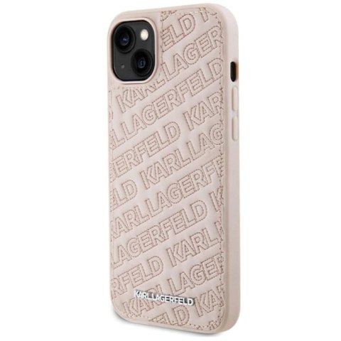 Etui Karl Lagerfeld Quilted K Pattern na iPhone 15 Plus / 14 Plus - różowe Karl Lagerfeld