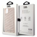 Etui Karl Lagerfeld Quilted K Pattern na iPhone 15 Plus / 14 Plus - różowe Karl Lagerfeld