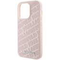Etui Karl Lagerfeld Quilted K Pattern na iPhone 15 Pro Max - różowe Karl Lagerfeld