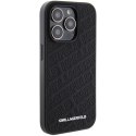 Etui Karl Lagerfeld Quilted K Pattern na iPhone 15 Pro - czarne Karl Lagerfeld