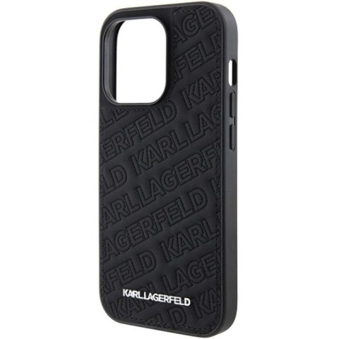 Etui Karl Lagerfeld Quilted K Pattern na iPhone 15 Pro - czarne Karl Lagerfeld