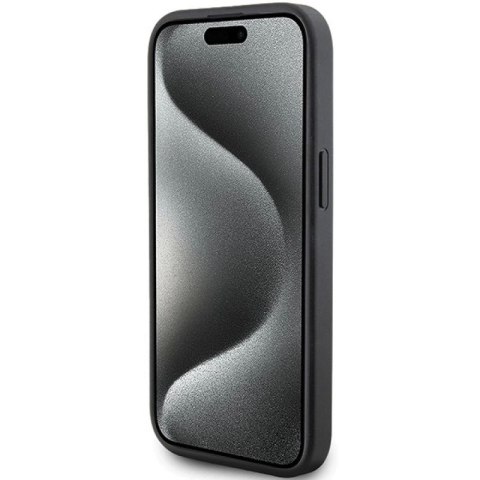 Etui Karl Lagerfeld Quilted K Pattern na iPhone 15 - czarne Karl Lagerfeld