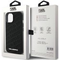 Etui Karl Lagerfeld Quilted K Pattern na iPhone 15 - czarne Karl Lagerfeld