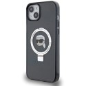 Etui Karl Lagerfeld Ring Stand Karl Head MagSafe na iPhone 15 Plus / 14 Plus - czarne Karl Lagerfeld