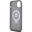 Etui Karl Lagerfeld Ring Stand Karl Head MagSafe na iPhone 15 Plus / 14 Plus - czarne Karl Lagerfeld