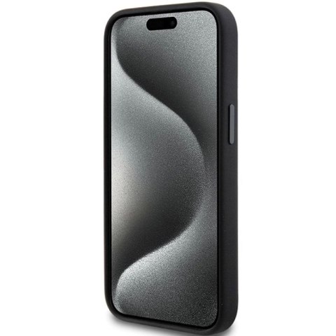 Etui Karl Lagerfeld Silicone Choupette Metal Pin na iPhone 15 Plus / 14 Plus - czarne Karl Lagerfeld