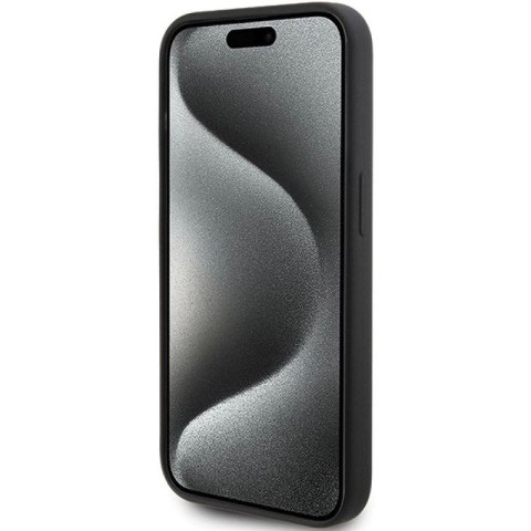 Etui Karl Lagerfeld Silicone Karl Script na iPhone 15 Pro - czarne Karl Lagerfeld