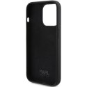 Etui Karl Lagerfeld Silicone Karl Script na iPhone 15 Pro - czarne Karl Lagerfeld