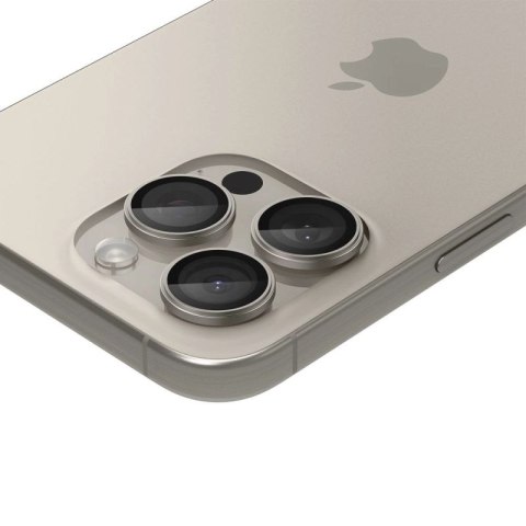 Osłona aparatu Spigen Optik.tR EZ Fit Camera Protector na iPhone 14 Pro / Pro Max / 15 Pro / Pro Max - tytan naturalny 2 szt. Spigen