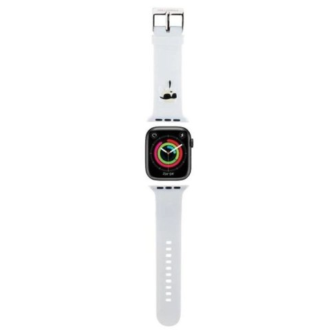 Pasek Karl Lagerfeld 3D Rubber Karl Head na Apple Watch 42/44/45/49mm - biały Karl Lagerfeld
