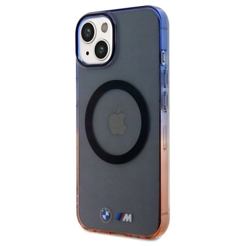 Etui BMW Gradient Bumper MagSafe na iPhone 15 Plus / 14 Plus - szare BMW