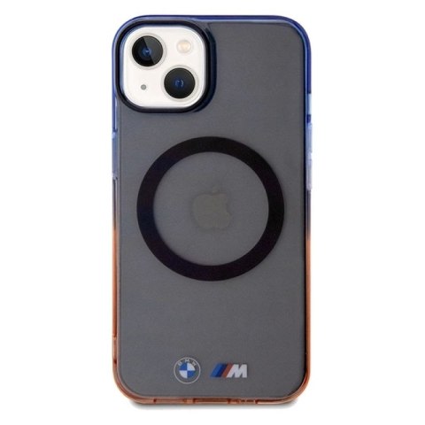 Etui BMW Gradient Bumper MagSafe na iPhone 15 Plus / 14 Plus - szare BMW