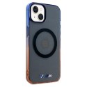 Etui BMW Gradient Bumper MagSafe na iPhone 15 Plus / 14 Plus - szare BMW