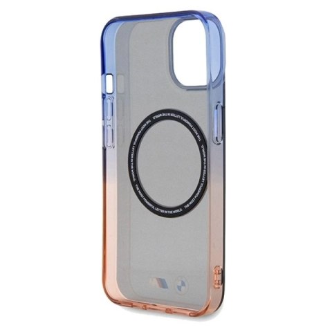 Etui BMW Gradient Bumper MagSafe na iPhone 15 Plus / 14 Plus - szare BMW