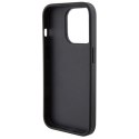 Etui Ferrari Perforated Waves Metal Logo na iPhone 15 Pro - czarne Ferrari
