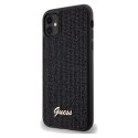 Etui Guess Disco Metal Script na iPhone 11 / Xr - czarne Guess
