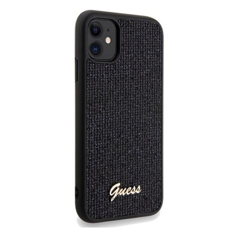 Etui Guess Disco Metal Script na iPhone 11 / Xr - czarne Guess