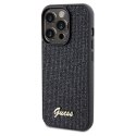 Etui Guess Disco Metal Script na iPhone 14 Pro Max - czarne Guess