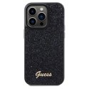 Etui Guess Disco Metal Script na iPhone 14 Pro Max - czarne Guess